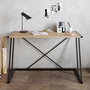 Hanah Home Mesa de Estudio Anemon Nogal y Negro